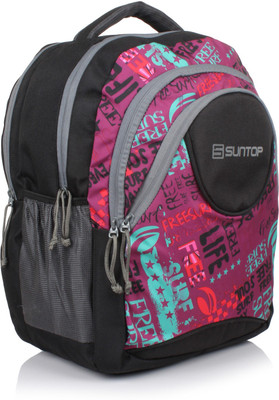 

Suntop Surf 30 L Backpack(Black, Pink)