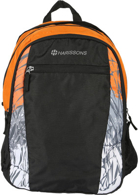

Harissons Cyclone LT 28 L Free Size Laptop Backpack(Orange, Black), Black;orange