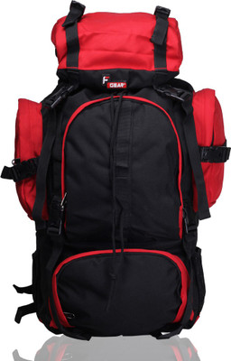 F Gear Neutron 50 L Large Backpack(Black, Red)