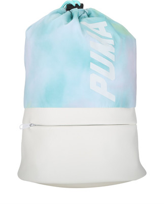 

Puma Prime Bucket Bag P 14 L Backpack(White, Green), Puma white-color blend graphic