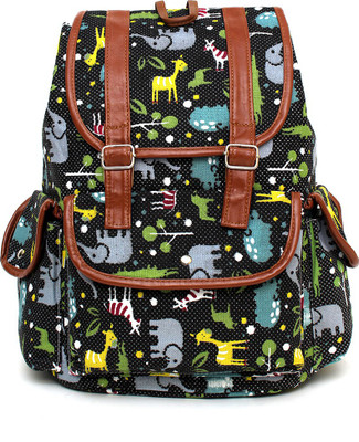 

Pochette Multicolor Animal Print 10 L Backpack(Multicolor)