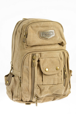 

Eurostyle Canvas Series 4 L Free Size Backpack(Khaki), 14012