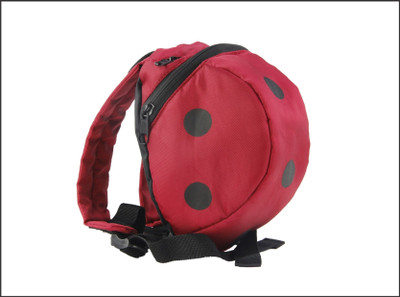 

Meded Baby Safety Harness Strap Bag - Lady Bug 4 L 19.5 cm x 10 cm x 20 cm Backpack(Red, Black), Red and black