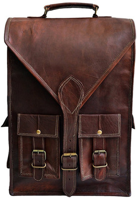 

Pranjals House real leather messenger shoulder bag c 15.0 L Laptop Backpack(Brown)