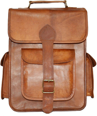 

Urban Dezire Genuine Leather Vintage Style 21 L Backpack(Brown)
