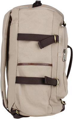 

Zobello Hybrid Travel Canvas Backpack 25 L Backpack(Brown), Light brown canvas