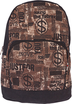 

Bags R Us Canvas 18 L Backpack(Multicolor), Black
