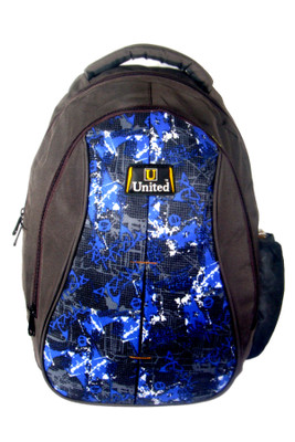 

U United Bottle Camouflage 35 L Laptop Backpack(Blue), Blue and black