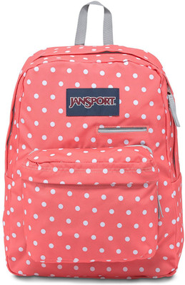 

JanSport Digibreak 25 L Laptop Backpack(Multicolor), Coral sparkle/white dots