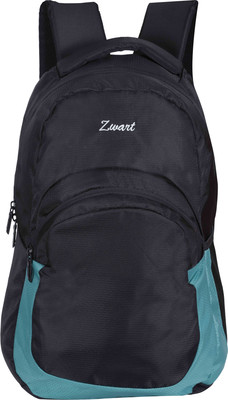 Zwart STUB 25 L Laptop Backpack(Black, Green)