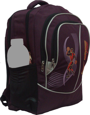 

Nl Bags Fitness College Bag 20 L Medium Backpack(Multicolor), Wine and gray