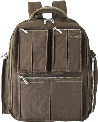 Safari SAHARA 20.0 L Laptop Backpack(Brown), Coffee