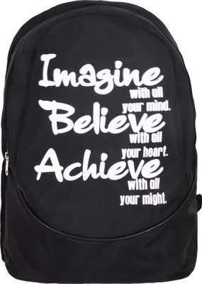 

BAGSTEK Text 20 L Backpack(Black)