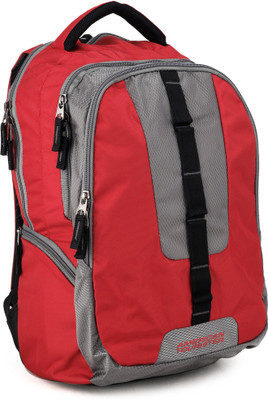 

American Tourister Buzz 04 Laptop Backpack(Multicolor), Red and grey