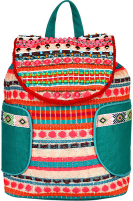 

Anekaant Nava 9.4 L Backpack(Multicolor), Turquoise