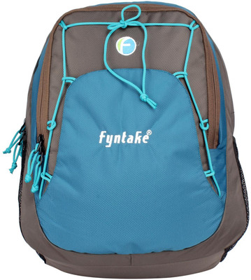 

Fyntake Fyntake ERAM1166 backpack K-BAG 30 L Backpack(Grey), Brown & blue