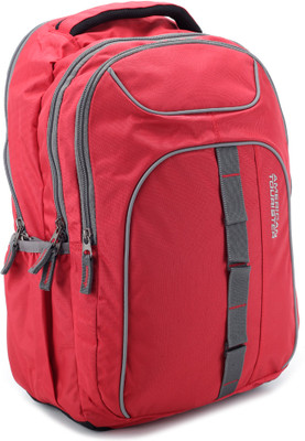 

American Tourister Zing 01 Laptop Backpack(Red, Black)