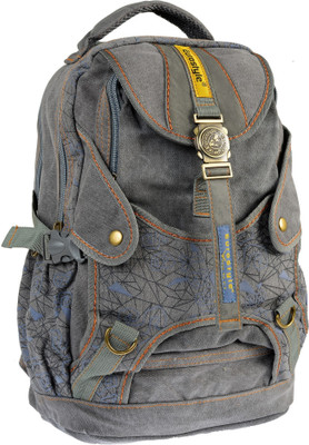 

Eurostyle Canvas Series 3.93 L Free Size Backpack(Grey), 13004