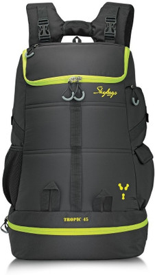 

Skybags Tropic-45 3.5 L Laptop Backpack(Grey, Green), Black