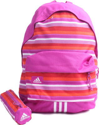 

ADIDAS Backpack(White, Pink), Vivid pink and white