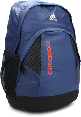 ADIDAS Clima Backpack(Black, Blue, Red), Night blue and hiresred
