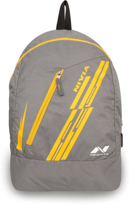 

Nivia Pebble 04 16 L Backpack(Black), Mid grey