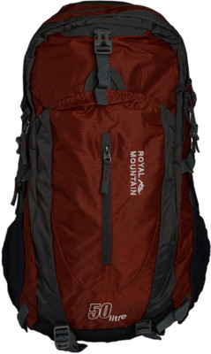 

ROYAL MOUNTAIN (WITH RAINCOVER) 50 L Backpack(Multicolor), Rust