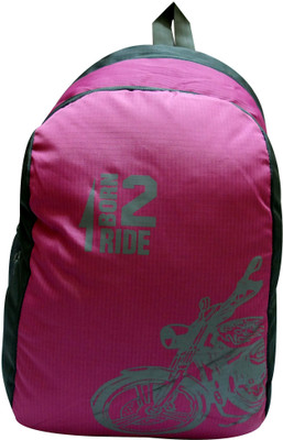 

Donex 216G 19 L Backpack(Purple), Purple and grey