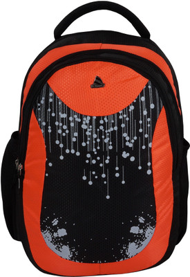 

Clubb Drizzle College Casual 15 L Backpack(Multicolor), Black & orange