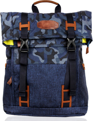 

Zobello Camo Laptop Travel 38.4 L Backpack(Multicolor), Navy camo