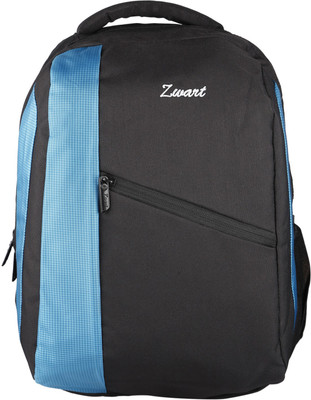 

Zwart GURNER 25 L Medium Laptop Backpack(Black, Blue), Black and blue