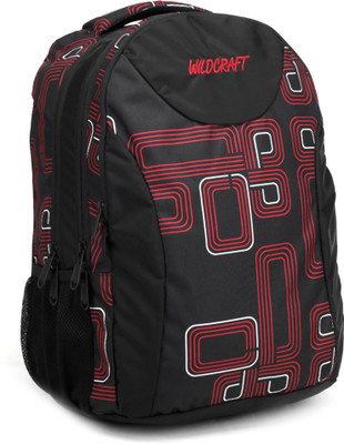 

Wildcraft Pulse Retro Laptop Backpack(Black, Red)
