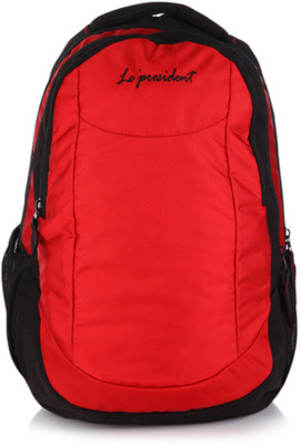 

President Pride 35 L Medium Laptop Backpack(Red, Black)