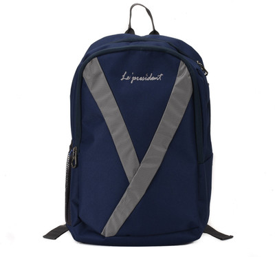 

President Y 24 L Laptop Backpack(Grey, Blue), Blue;grey