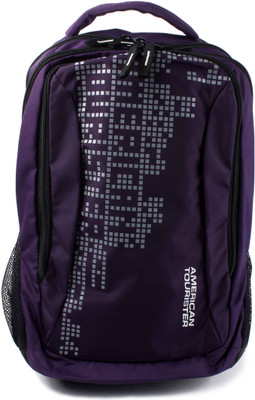

American Tourister Code Backpack(Silver, Purple), Purple;silver