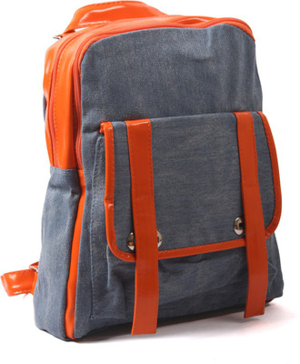 

Pochette College Backpack 5 L Medium Backpack(Blue, Orange), Blue&orange-01