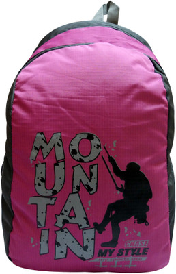Donex 217D 19 L Backpack(Purple), Purple and grey