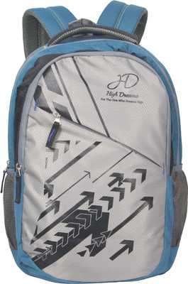 

High Dreams LBP010 25 L Laptop Backpack(Multicolor), Grey;sky blue