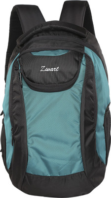 

Zwart Cosmo 25 L Free Size Backpack(Black, Green)