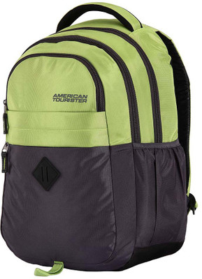 

American Tourister AMT 2016 - Encarta Laptop Backpack(Grey, Green), Lime