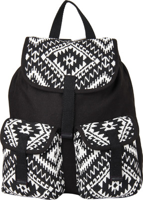 Anekaant Monochrome 16 L Backpack(White, Black), Black;white