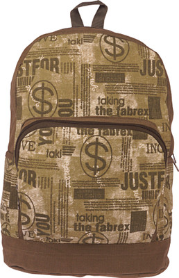 

Bags R Us Canvas 18 L Backpack(Brown), Olive