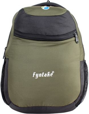 

Fyntake Fyntake ERAM1201 Q-BAG 27 L Backpack(Black), Black & mog green