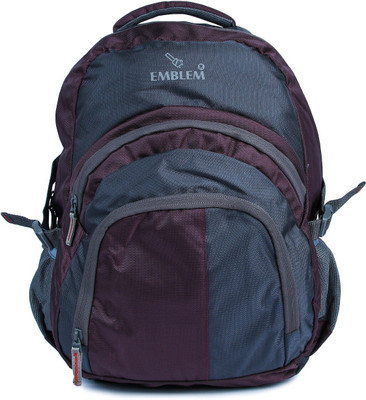 

EMBLEM ELBP6008GREY WINE 28 L Backpack(Grey, Maroon)