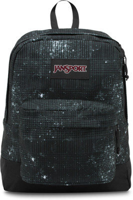 

JanSport Black Label Superbreak 25 L Backpack(Black), Black galaxy plaid