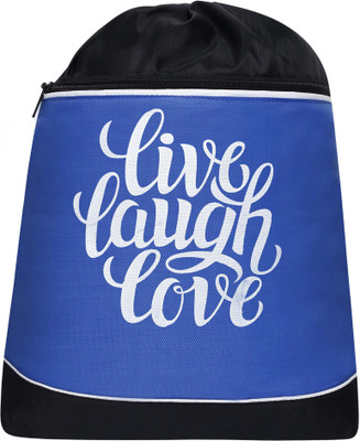 

Bleu Drawstring 10 L Backpack(Black, Blue)