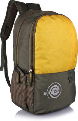 

Suntop Pixel Daypack Bag(Waterproof Fabric) 24 L Backpack(Green), Brown & yellow