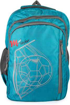 

MY FAV MYFAVPRINT 25 L Laptop Backpack(Green), Fluorescent green;grey