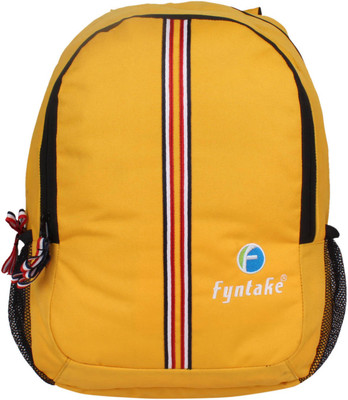 

Fyntake B-BAG 25 L Backpack(Yellow), Full yellow with white patti