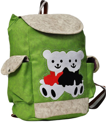 

Hawai Cute Teddy 13.4 L Medium Backpack(Green)